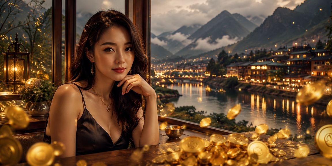 Người dùng tại Sapa tra kết quả xổ số và nhận cashback trên điện thoại tại quán cà phê